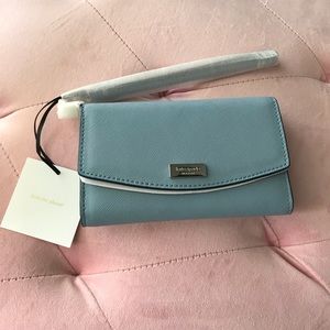 Kate Spade Laurel Way iPhone Wristlet Blue